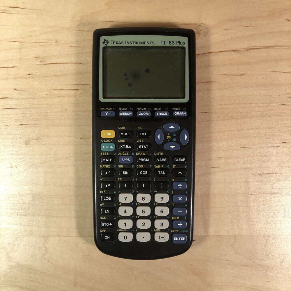 Texas Instruments TI-83 Plus Graphing Calculator - Black FOR PARTS WONT TURN ON